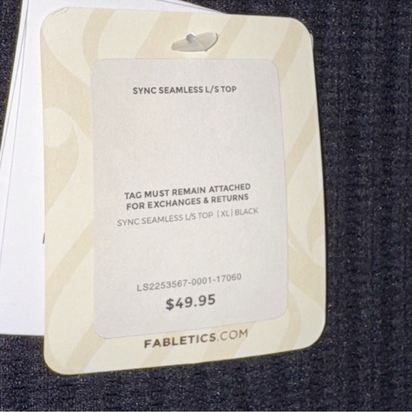 New! Fabletics Sync Seamless Long-Sleeve Top Black XLarge Yoga Minimalist - Picture 8 of 12